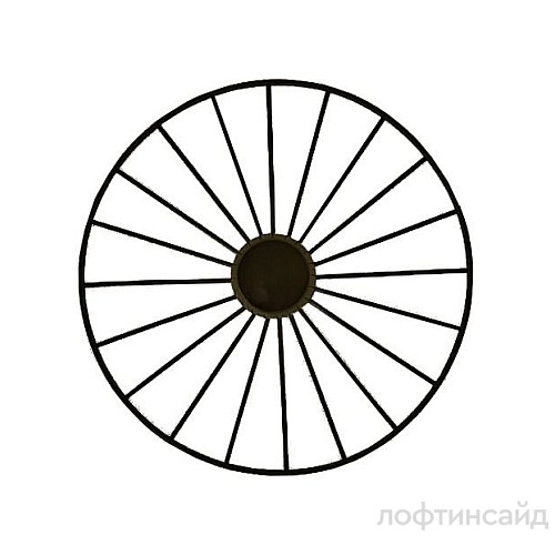 Бра wheel 60 cm черный + цоколь 15 cm черный 092437