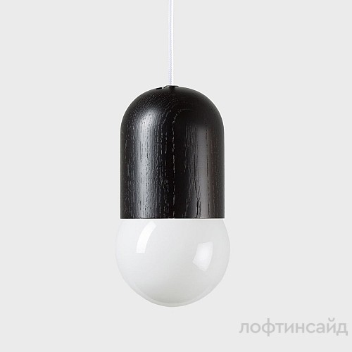 Подвесной светильник light bean black c белым проводом lb-black-white